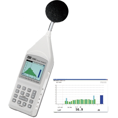 泰仕TES-1358C 1/1及1/3八音度实时音频分析仪TES1358C